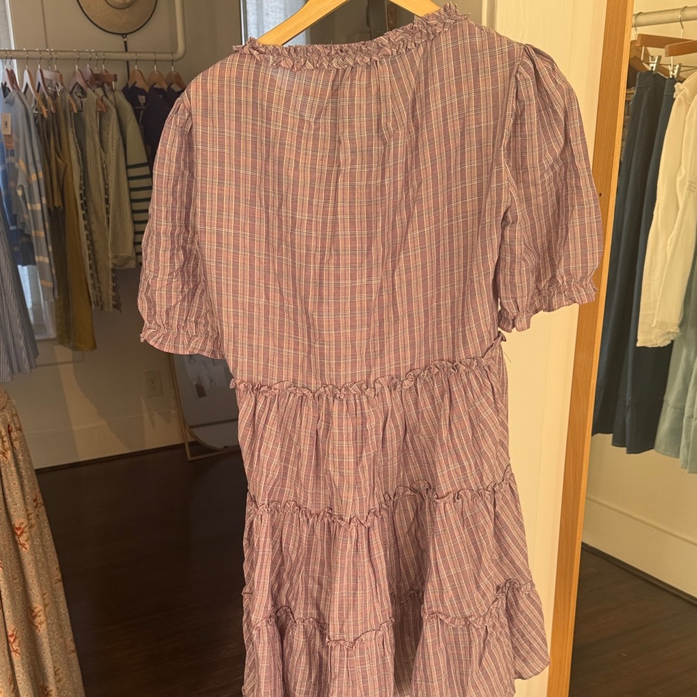 Cinq à Sept Lavender Plaid Dress - Picture 7 of 7